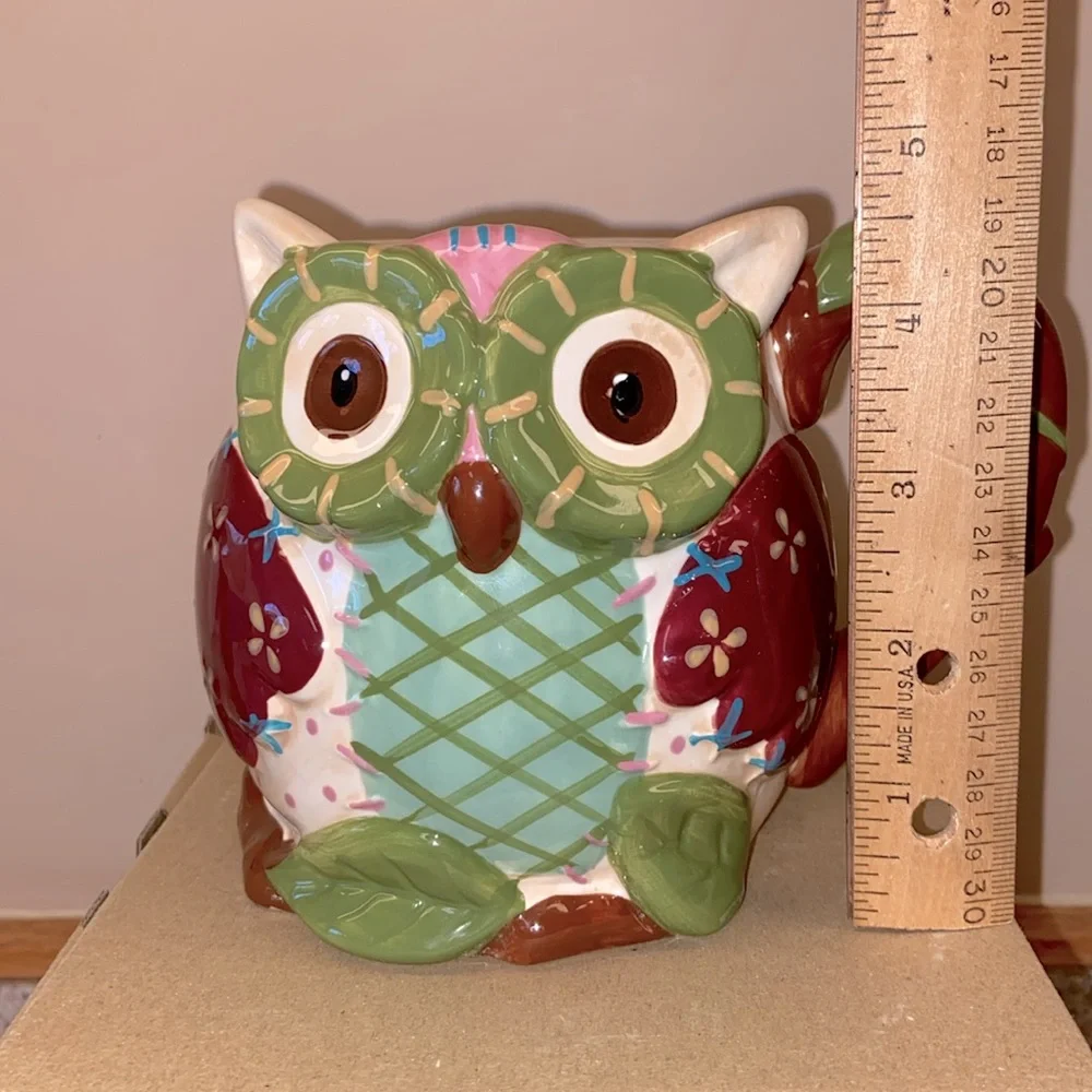 Pier 1 Olli the Owl Mug - Hand Painted 20oz
